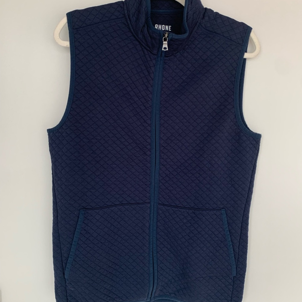 nwt Rhone Quilted Vest in Deep Blue